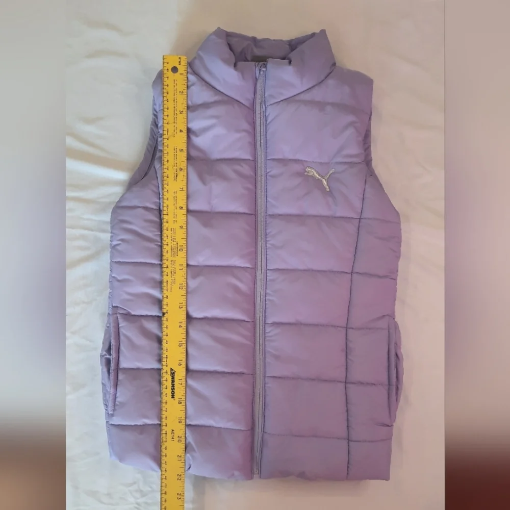 Lavendar Puma Puffer Vest Girls